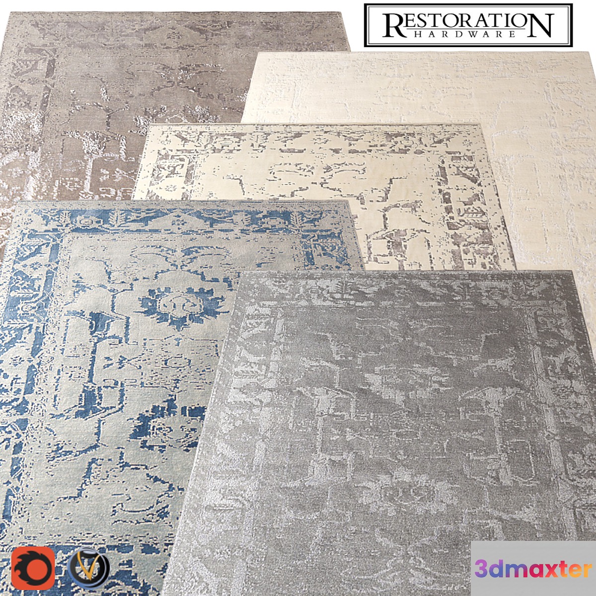 Carpet Restoration Hardware (Arte) 2440х3050 (5 colors)
