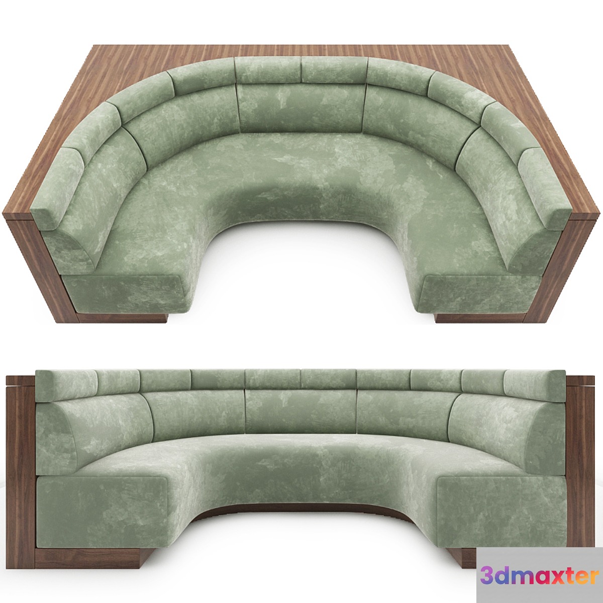 Banquette 3D Max