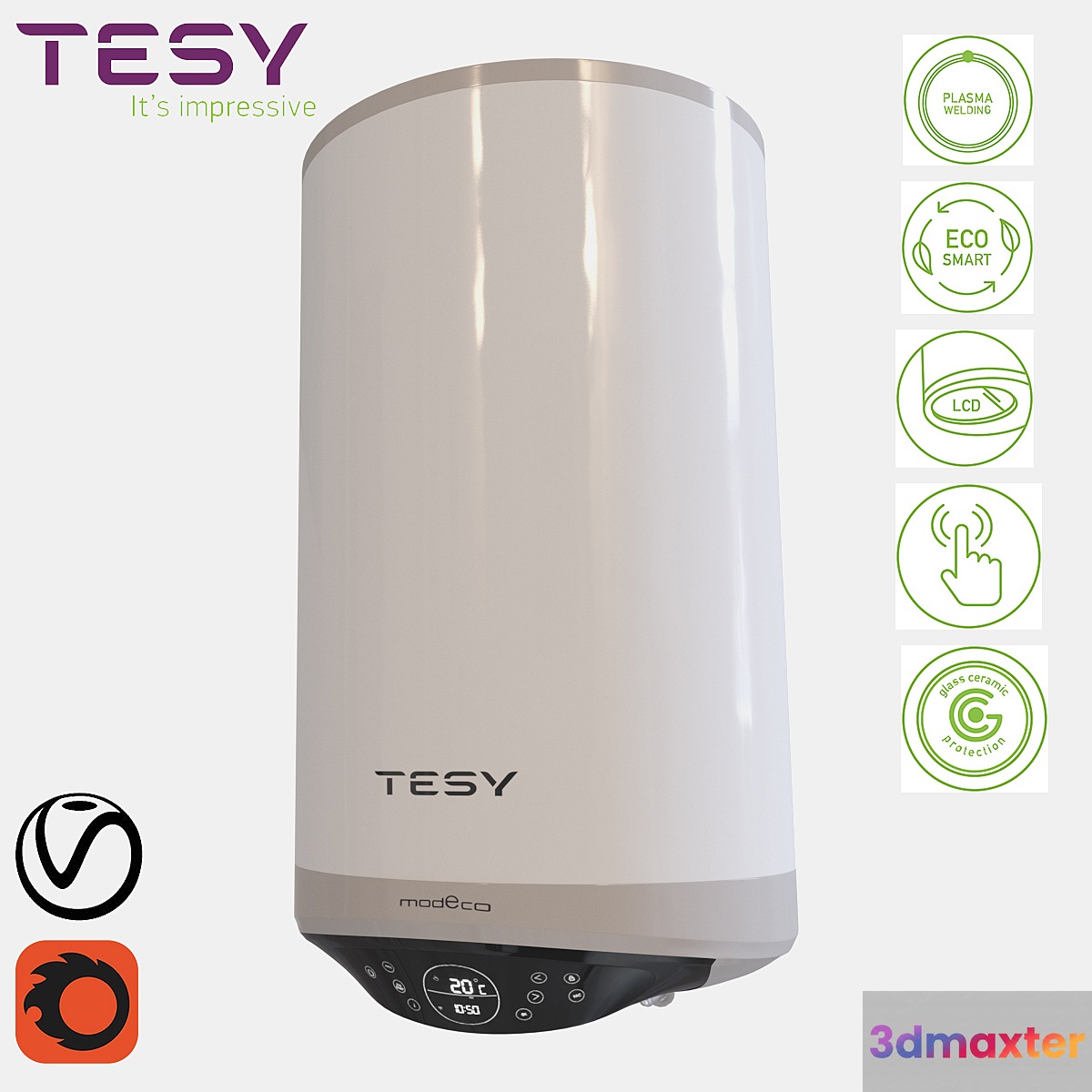 Water heater TESY Modeco CLOUD 3D Max