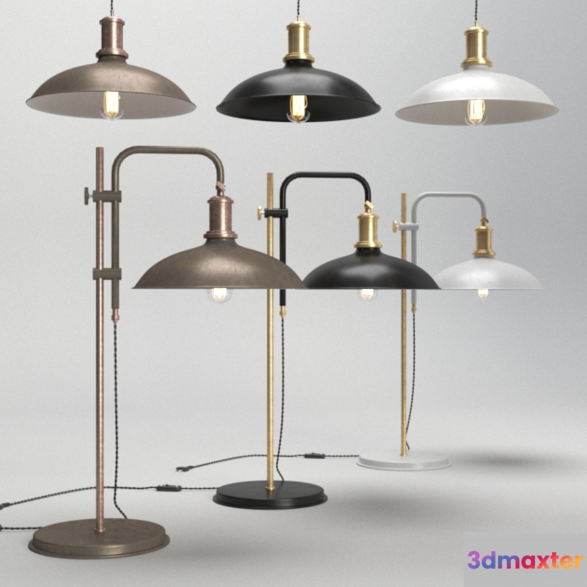 Konsthantverk Kavaljer lamps 3D Max
