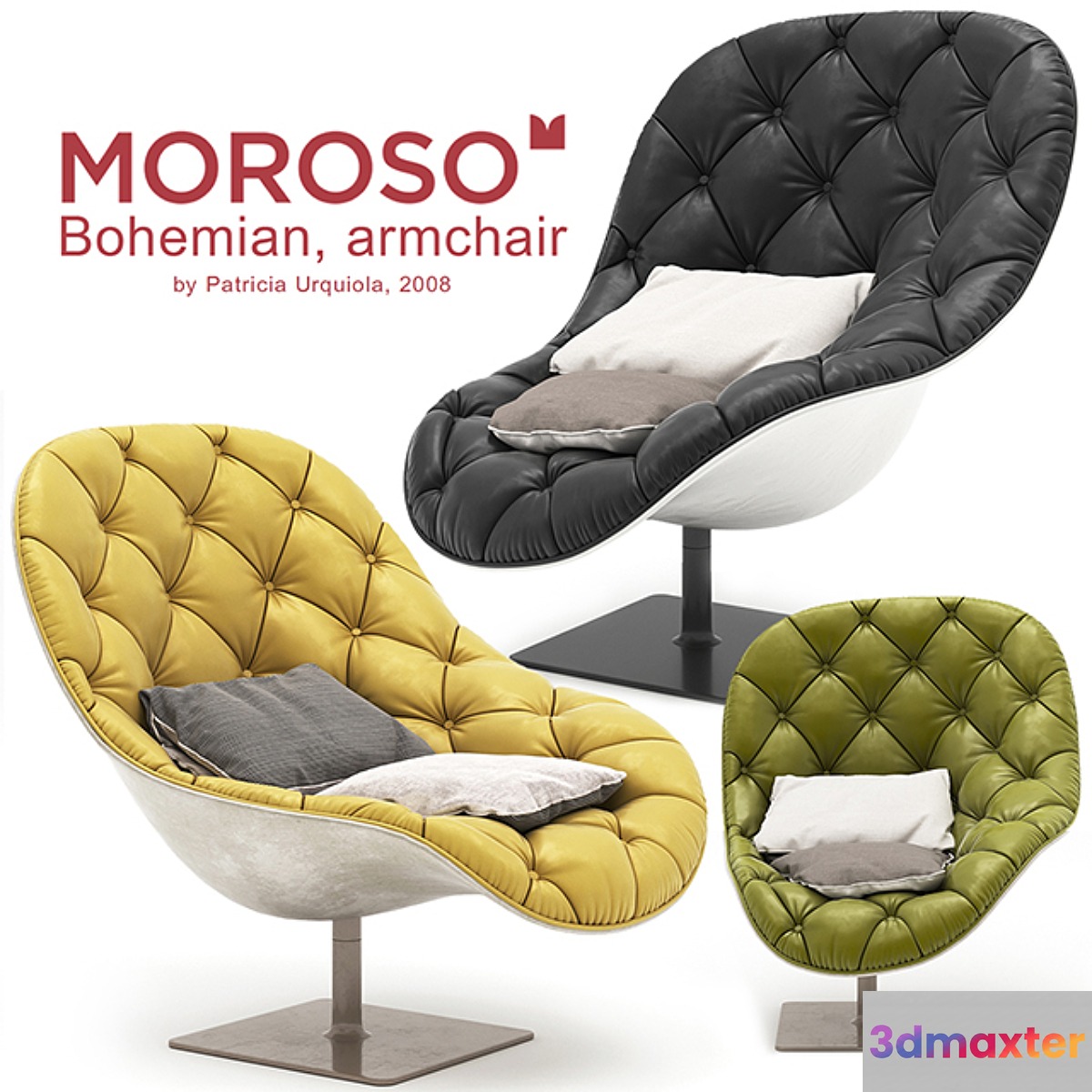 Moroso Bohemian armchair 3D Max