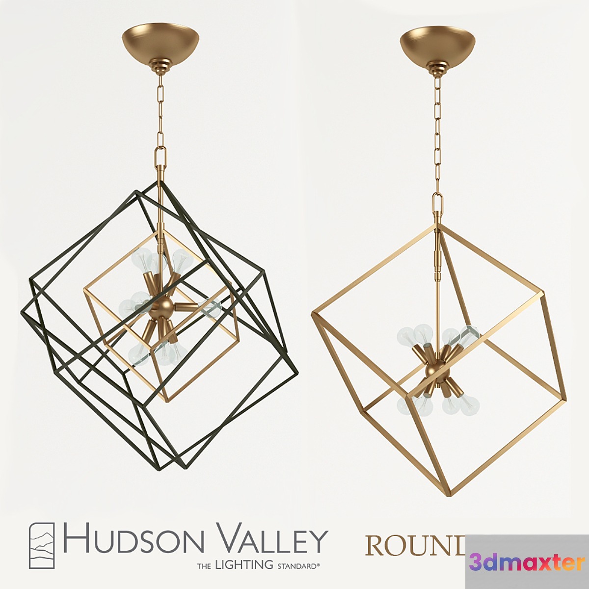 Hudson Valley Roundout Chandeliers 3D Max