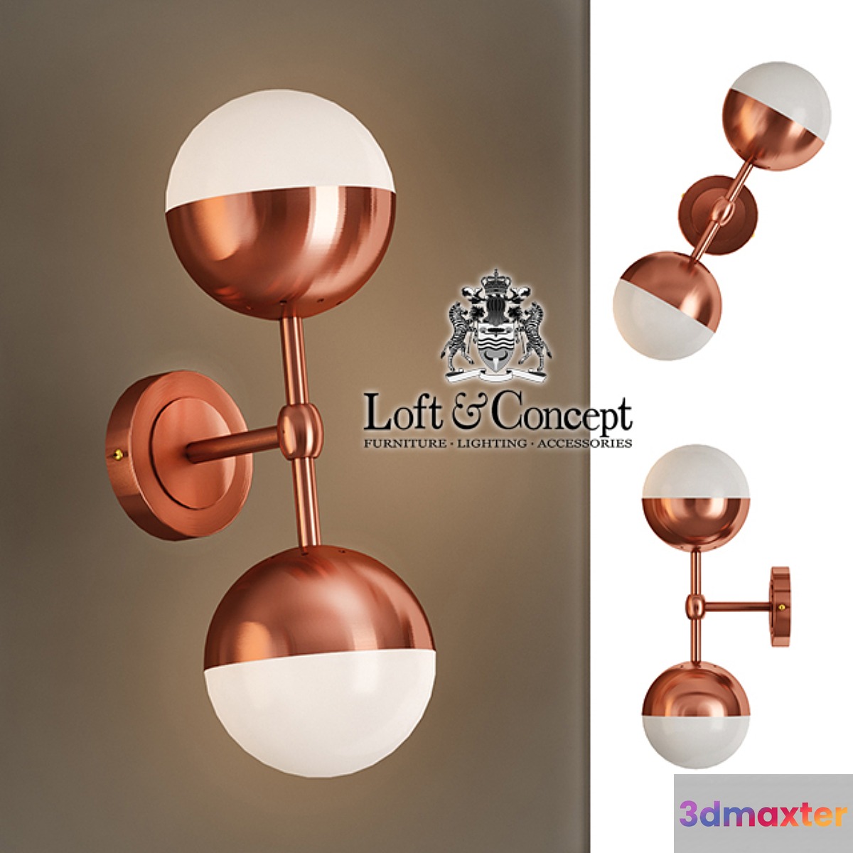 Scepter Copper Light Bra Duos 3D Max