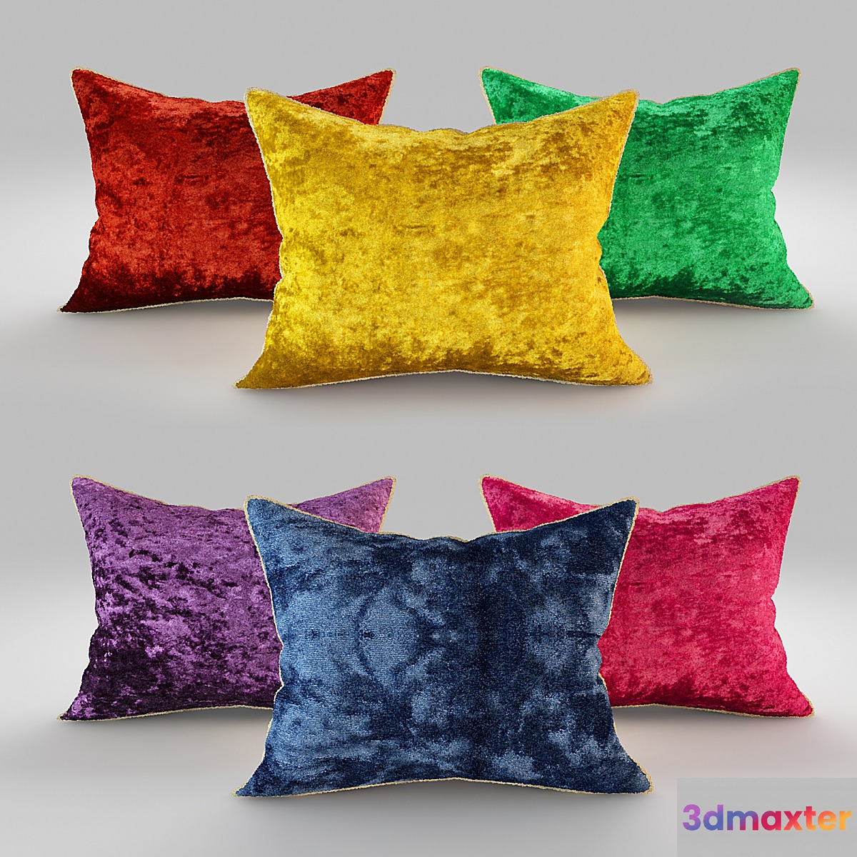 VELVET PILLOWS 3D Max