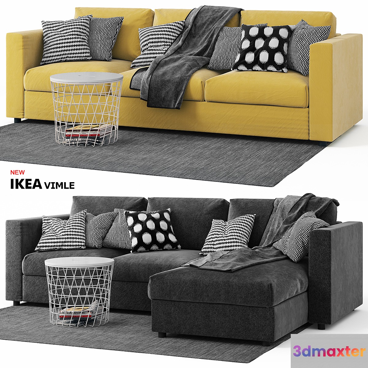 Vimle Ikea _ Sofas Wimle Ikea 3D Max