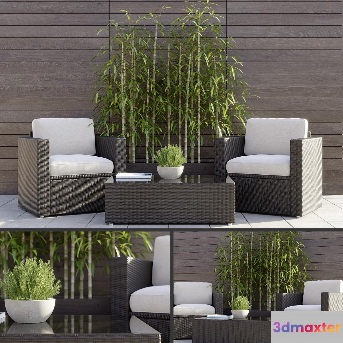 Terrace Set 1 3D Max