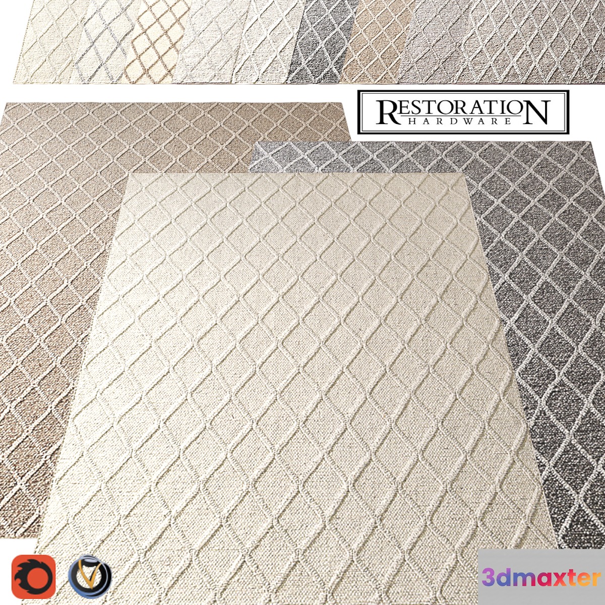 Carpet Restoration Hardware (Diamante) 2440х3050 (9 colors)