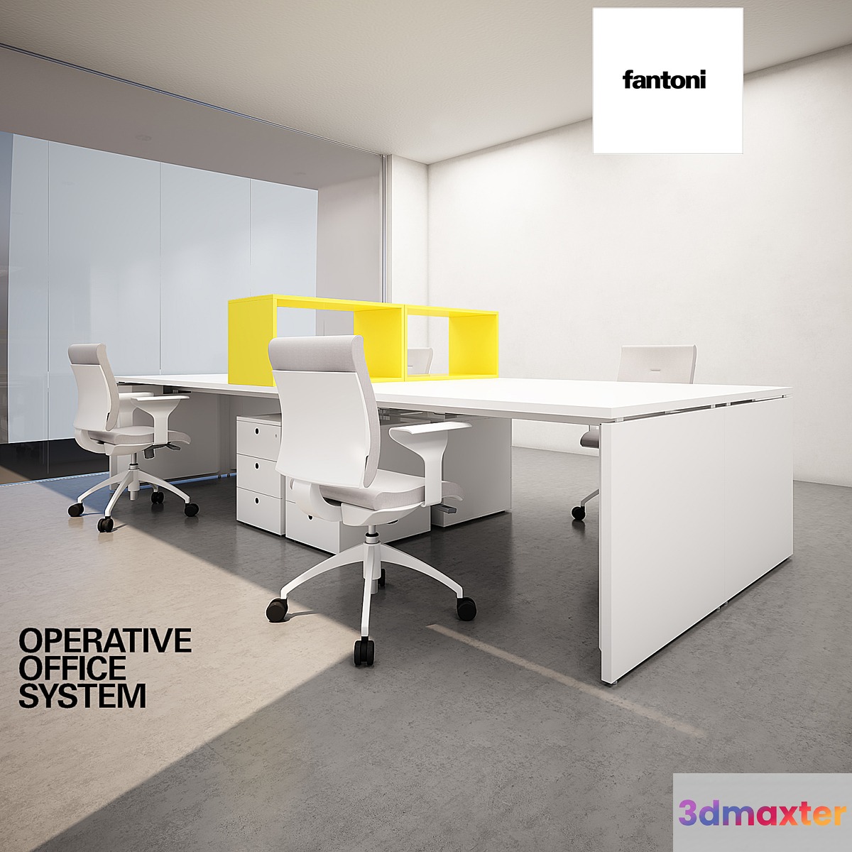 Fantoni office system 3D Max