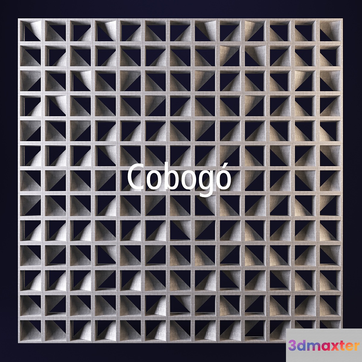 Cobogo geometrical panel №1 3D Max