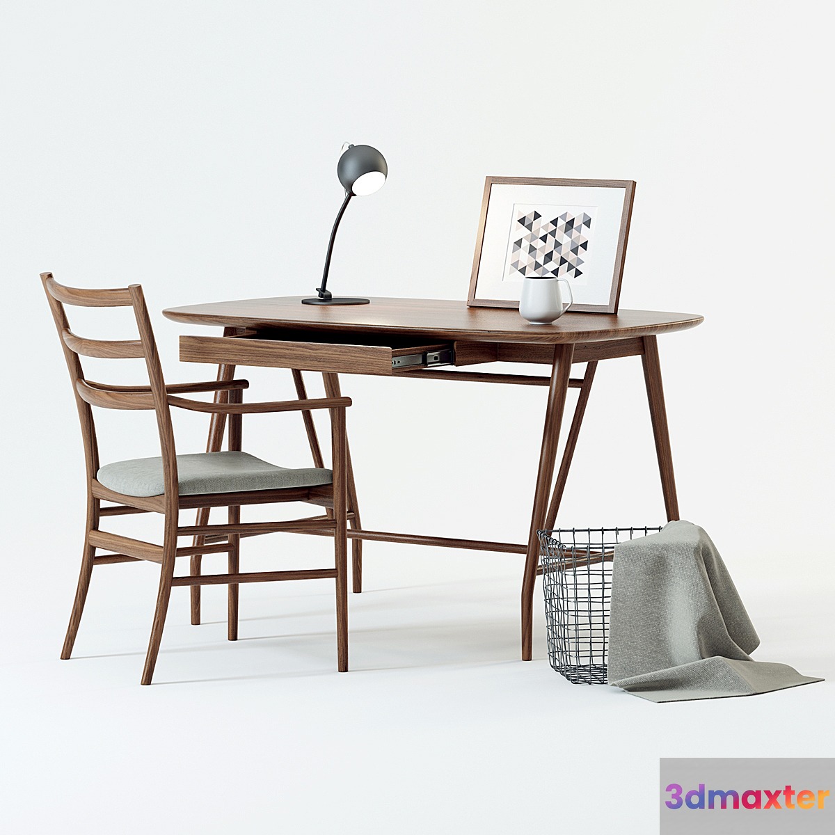 Scandinavian Designs workspace set 3D Max