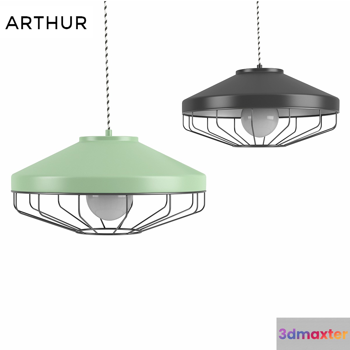 Arthur Shallow Pendant Lamp 3D Max