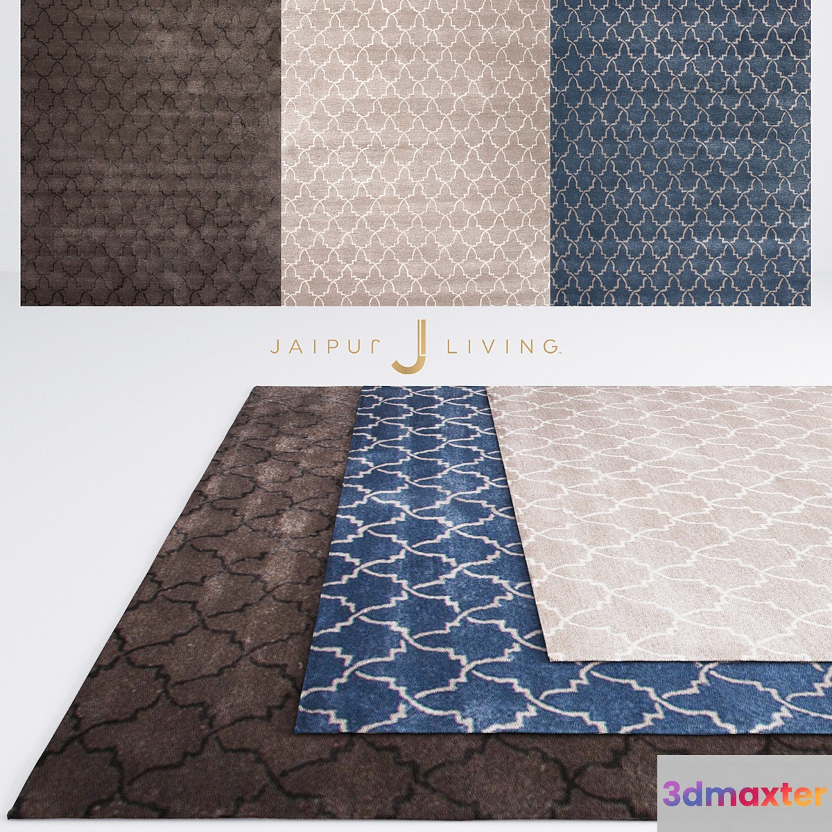 Jaipur Clan Rug From Baroque Collection - No.2 3D Max
