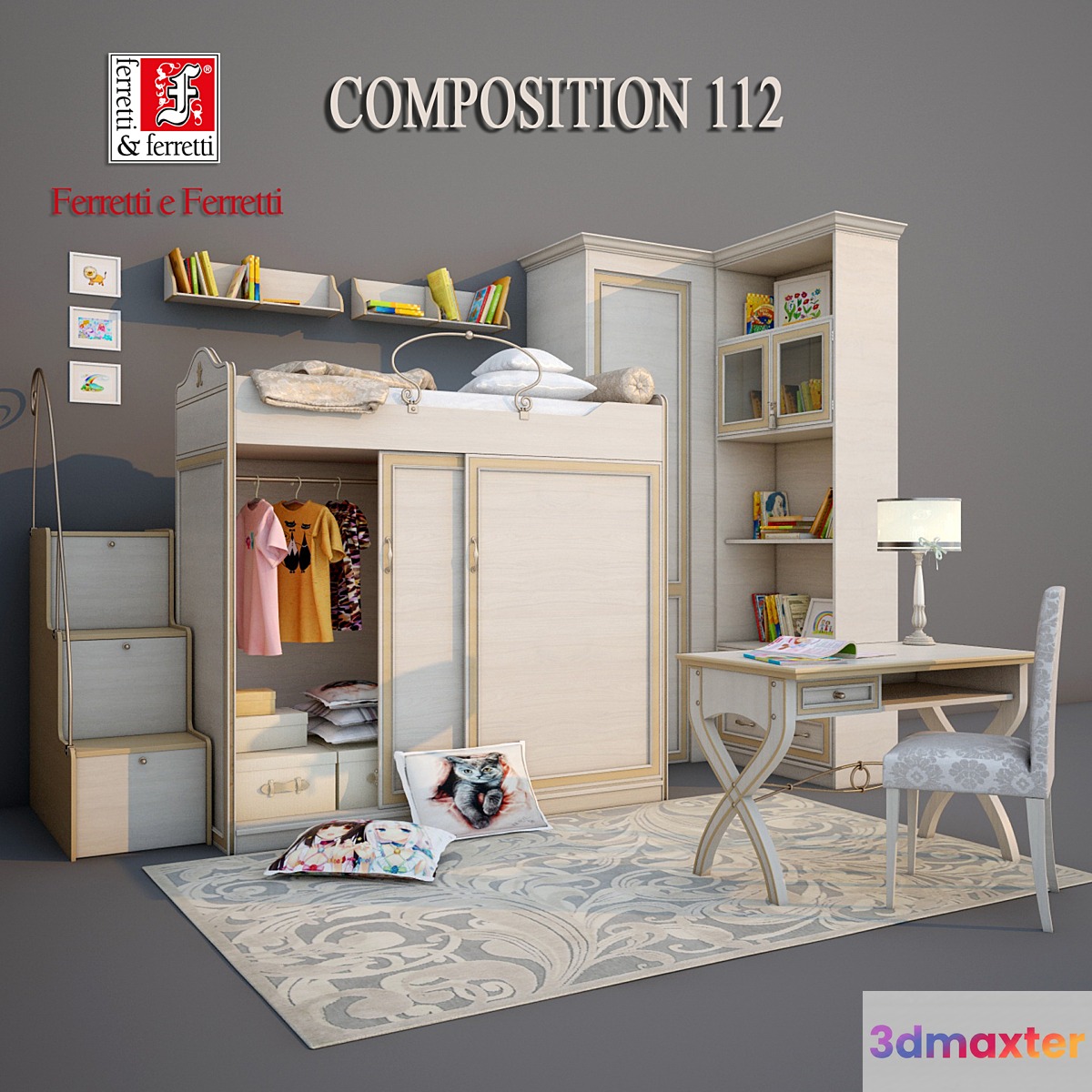 Children's Ferretti e Ferretti Composition112 Italy 3D Max