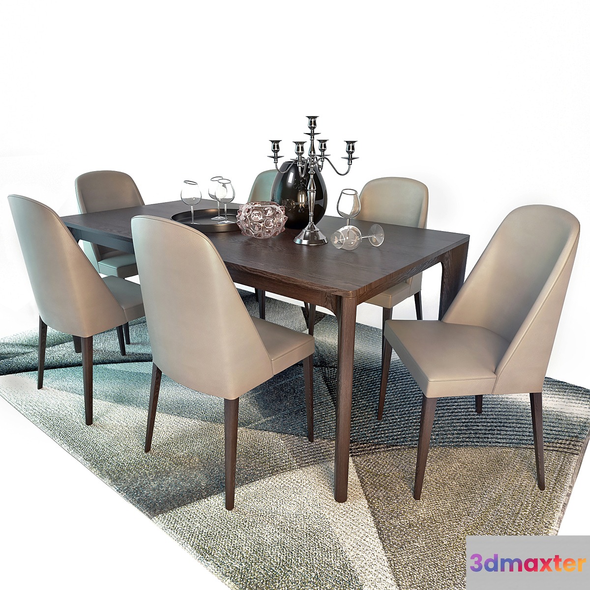 Table and chair SMA 3D Max