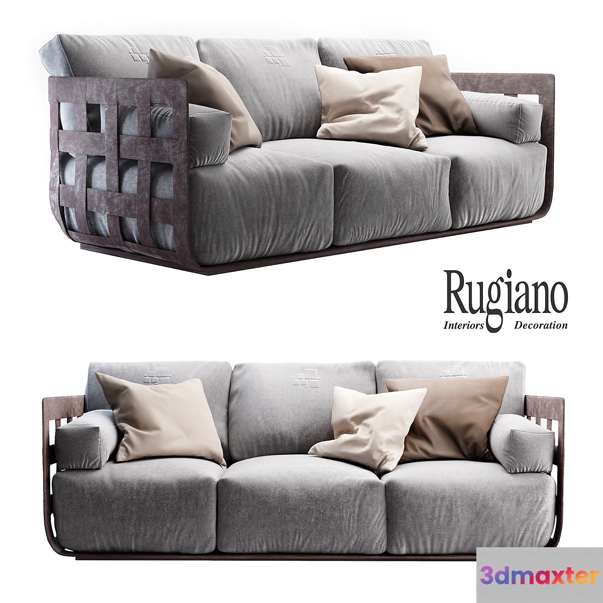 Rugiano Braid sofa 3D Max