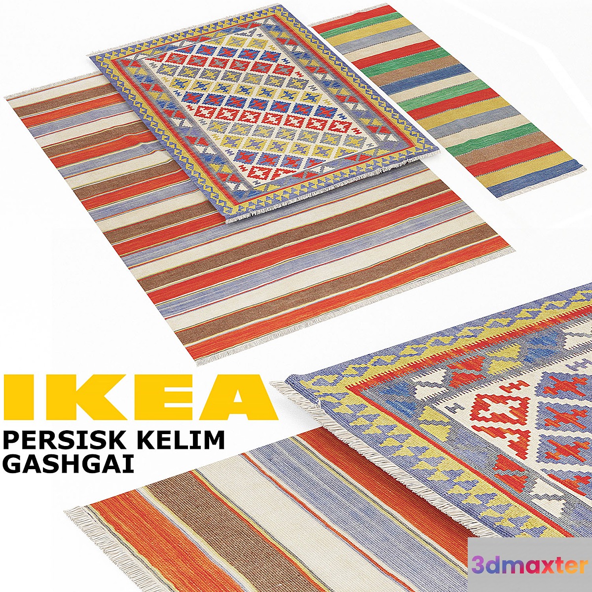 IKEA PERSISK KELIM GASHGAI SET 3D Max