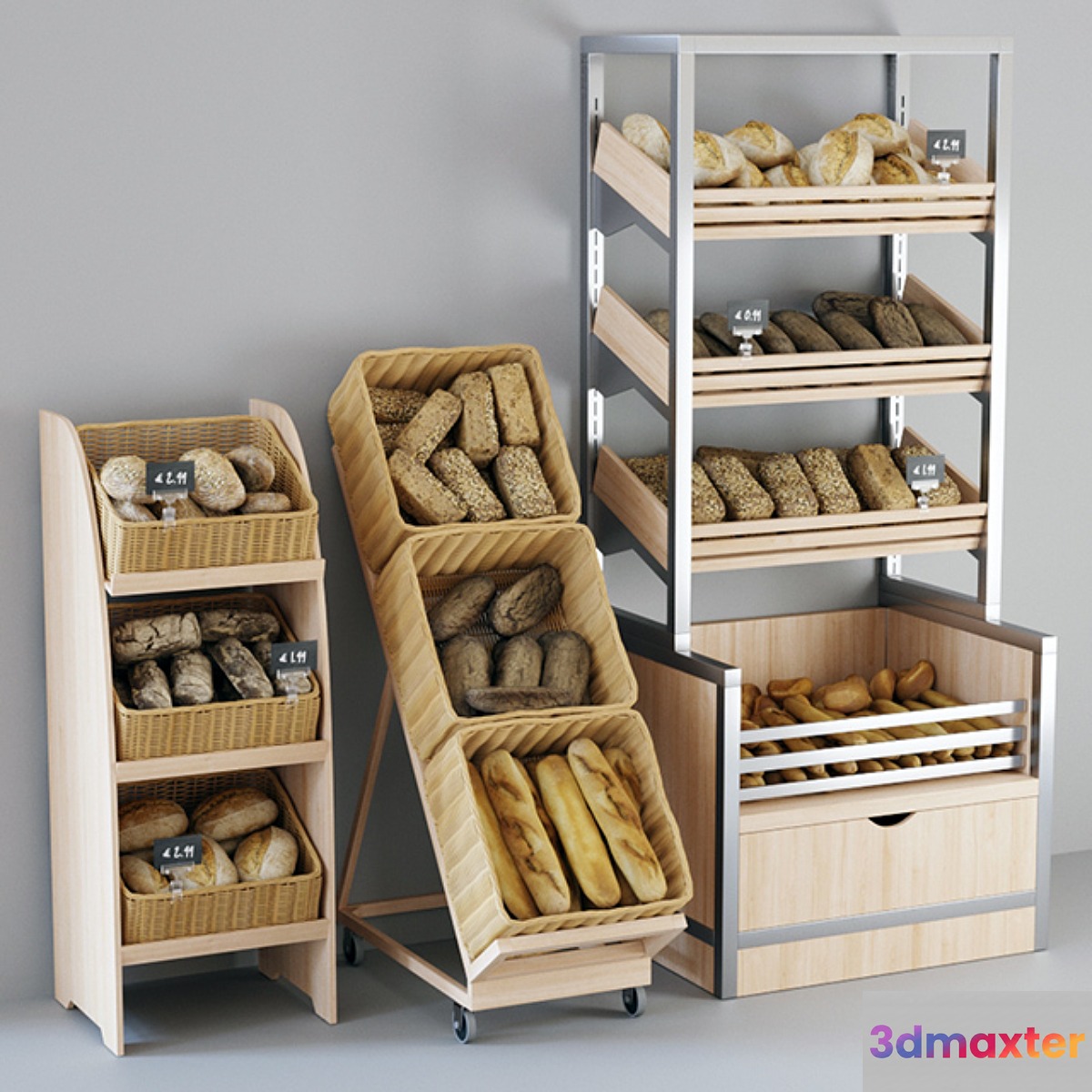 Shelvings with bread - No.2
