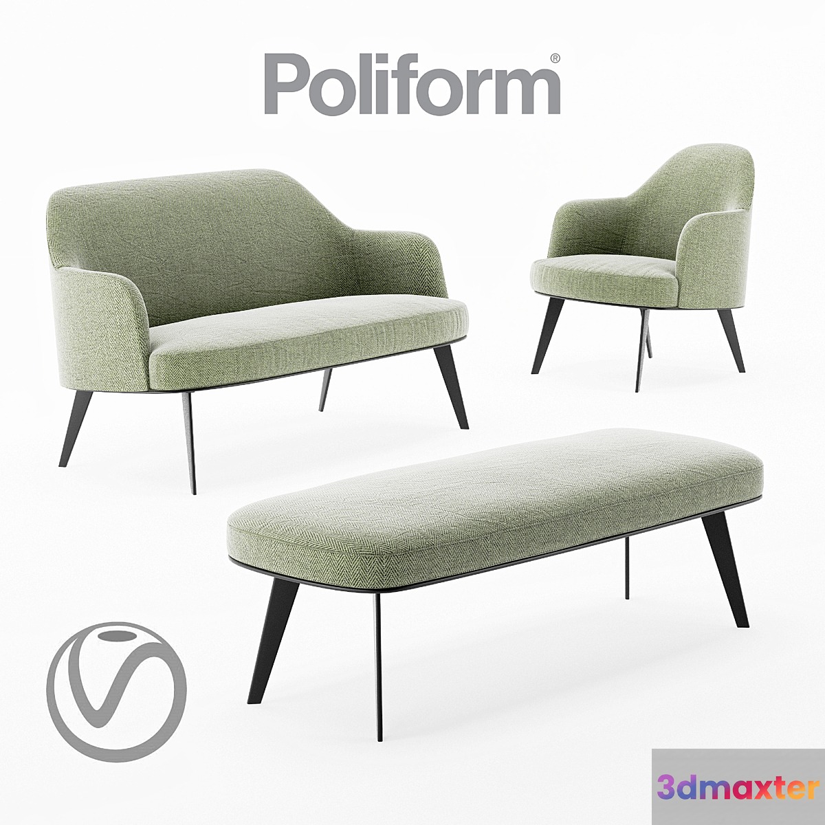 Poliform Jane Collection 3D Max