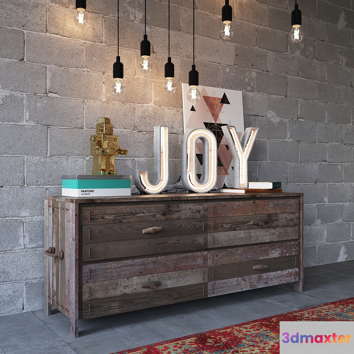 Loft Interior Decor Set