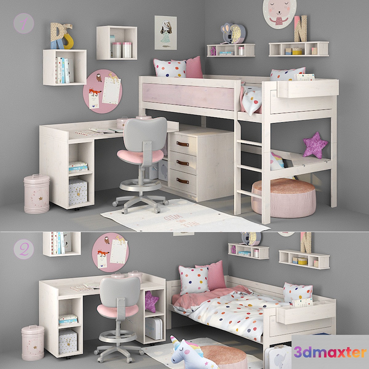 Bed and table for girls from Lifetime - No.2