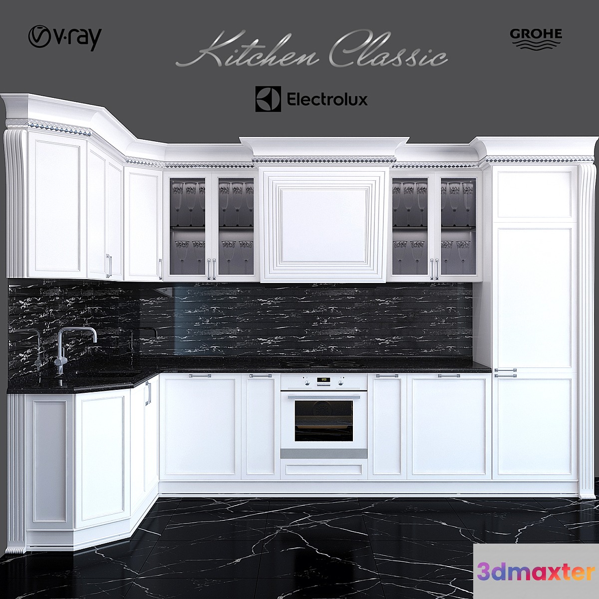 Kitchen classic 3D Max