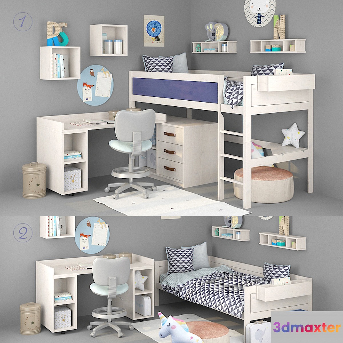 Bed and table for the boy from Lifetime