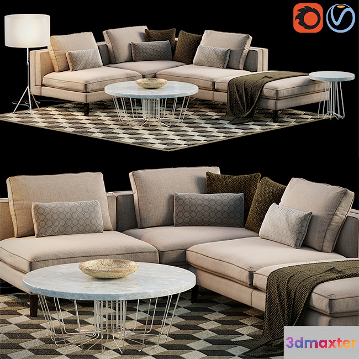 Corner Sofa Set - No.2
