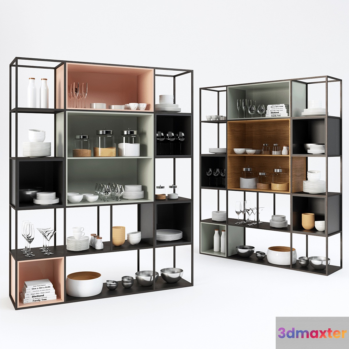 Iron shelf for kitchen 2 3D Max