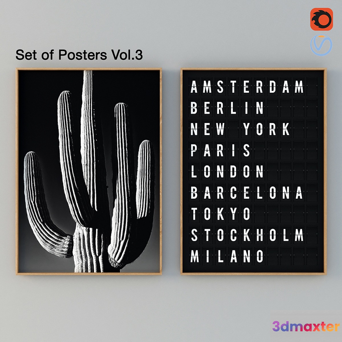 Set Of Posters Vol.3 3D Max