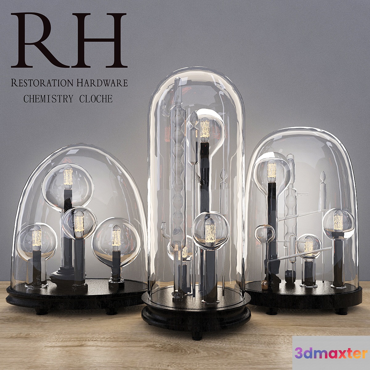 RH CHEMISTRY CLOCHE set 3D Max