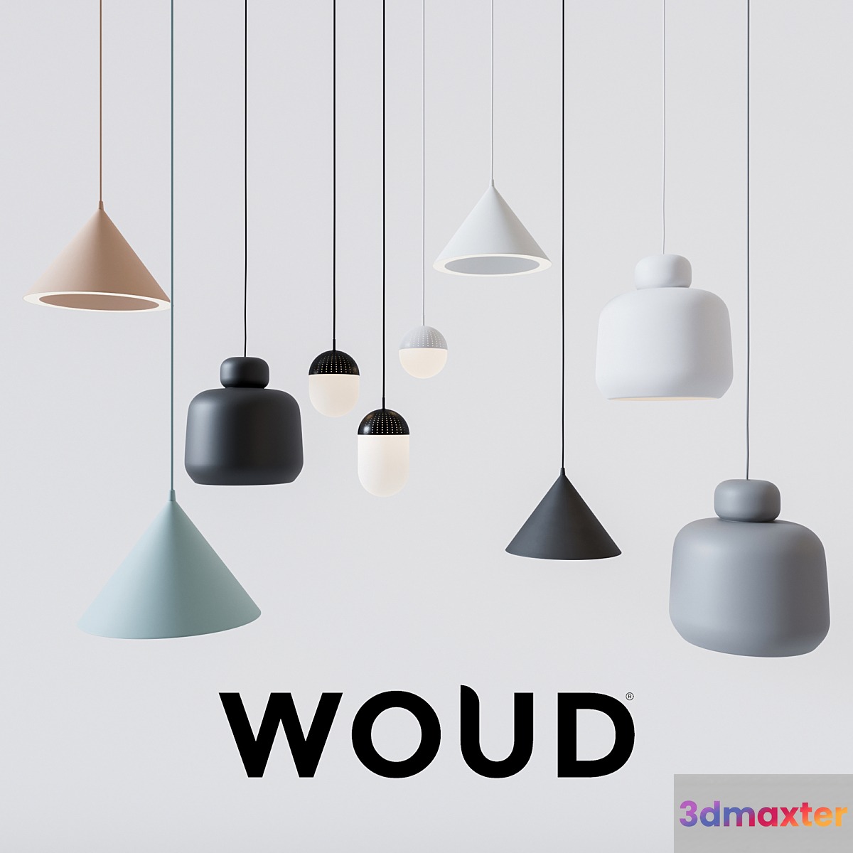 Lighting collection by WOUD 3D Max