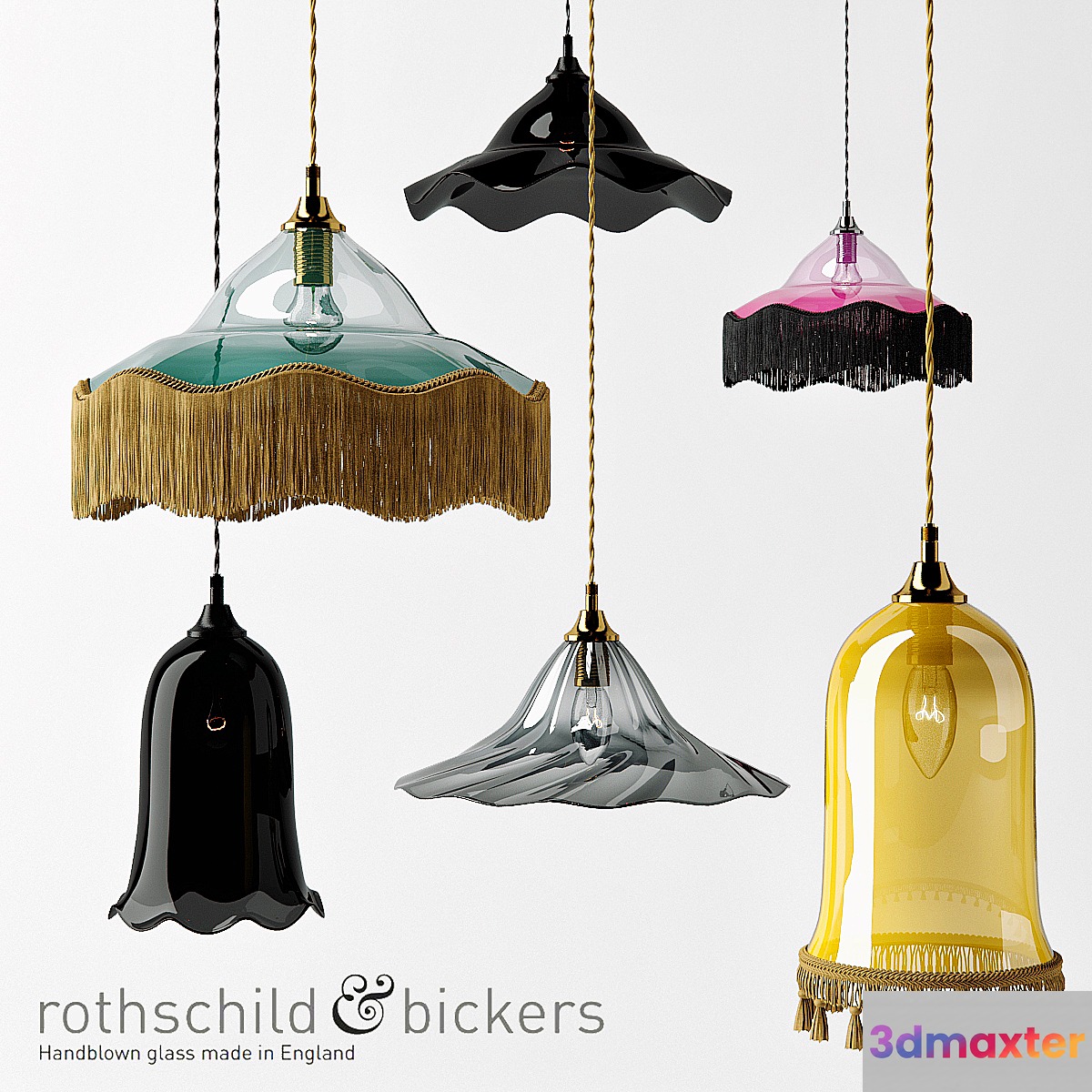 Rothschild & Bickers lamp set 3D Max