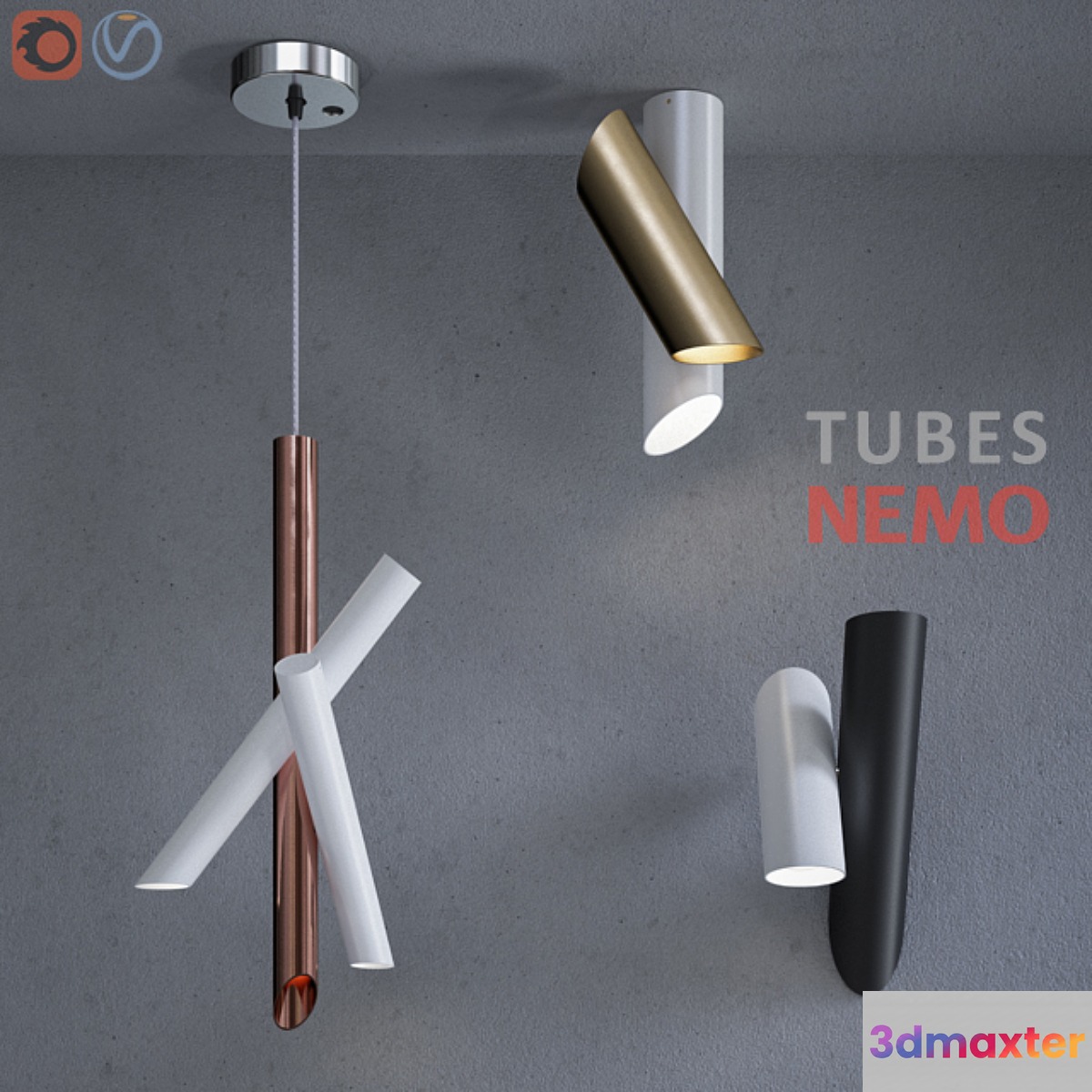 NEMO Tubes collection 3D Max