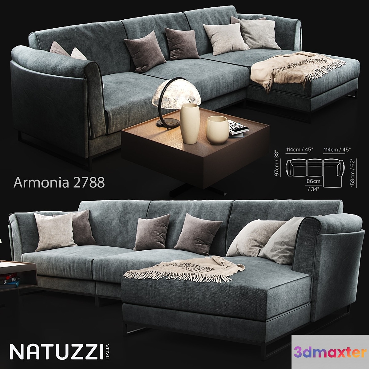 Sofa Natuzzi Armonia 2788
