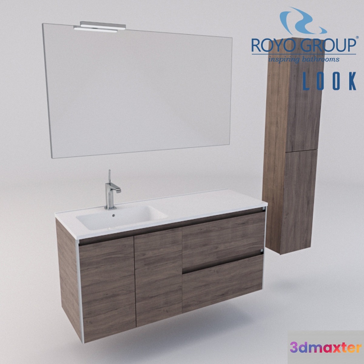 Royo Group - LOOK 1200 Depth 44 - 2 Drawers - 2 Doors 3D Max