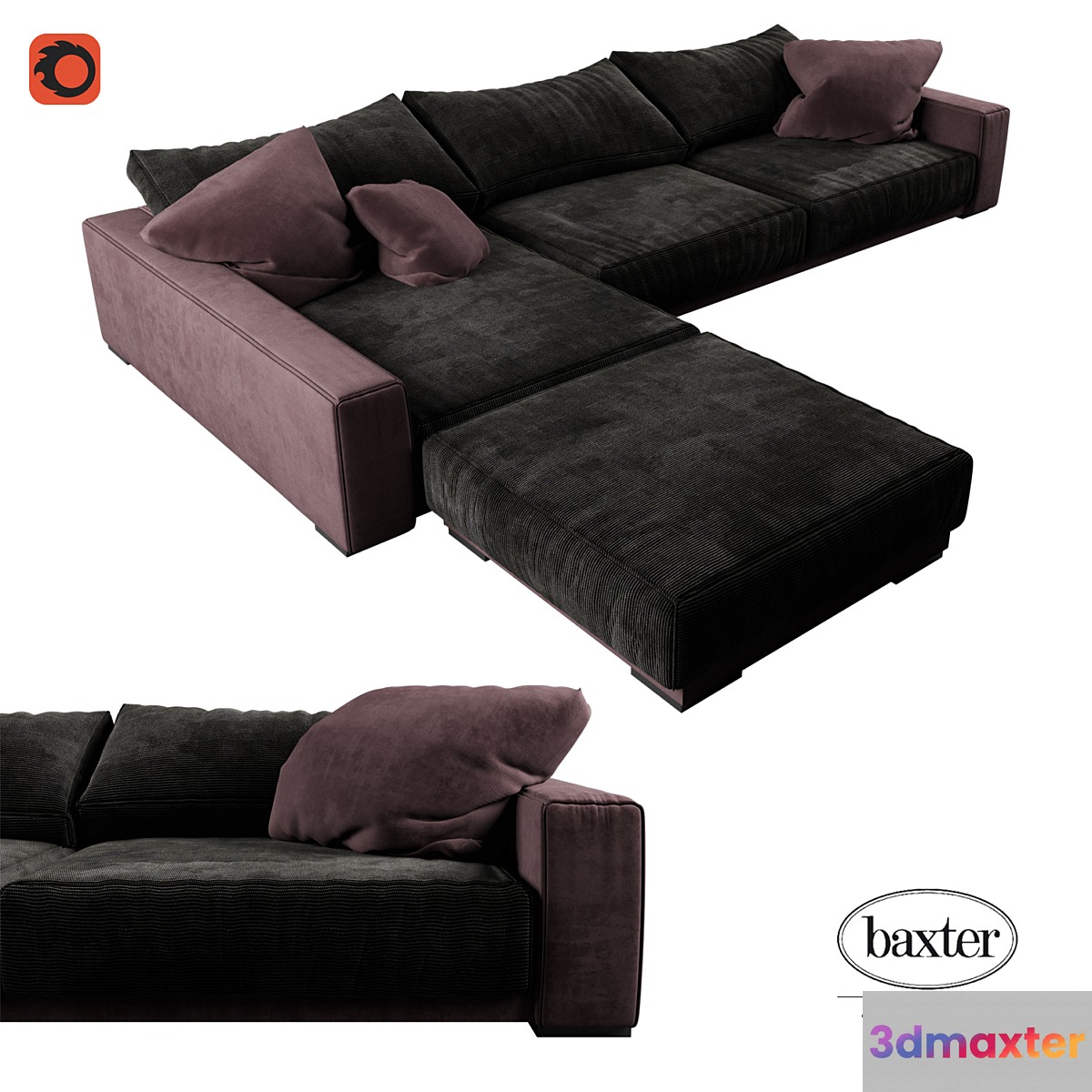 Sofa BAXTER BUDAPEST SOFT 3D Max