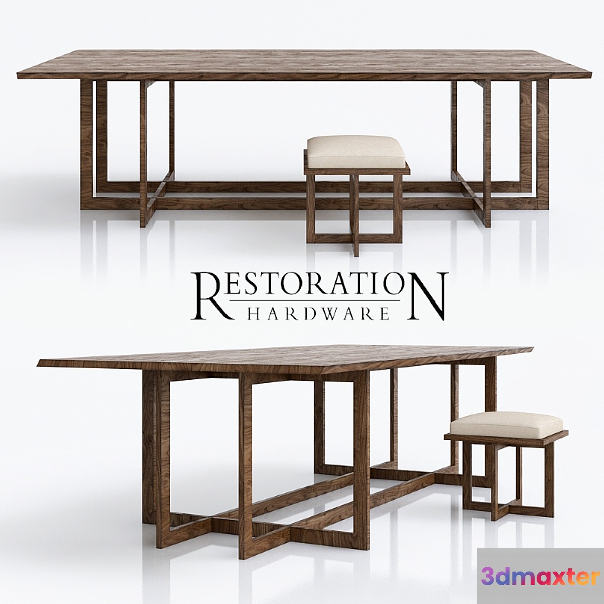 Linear Live-Edge Collection 3D Max