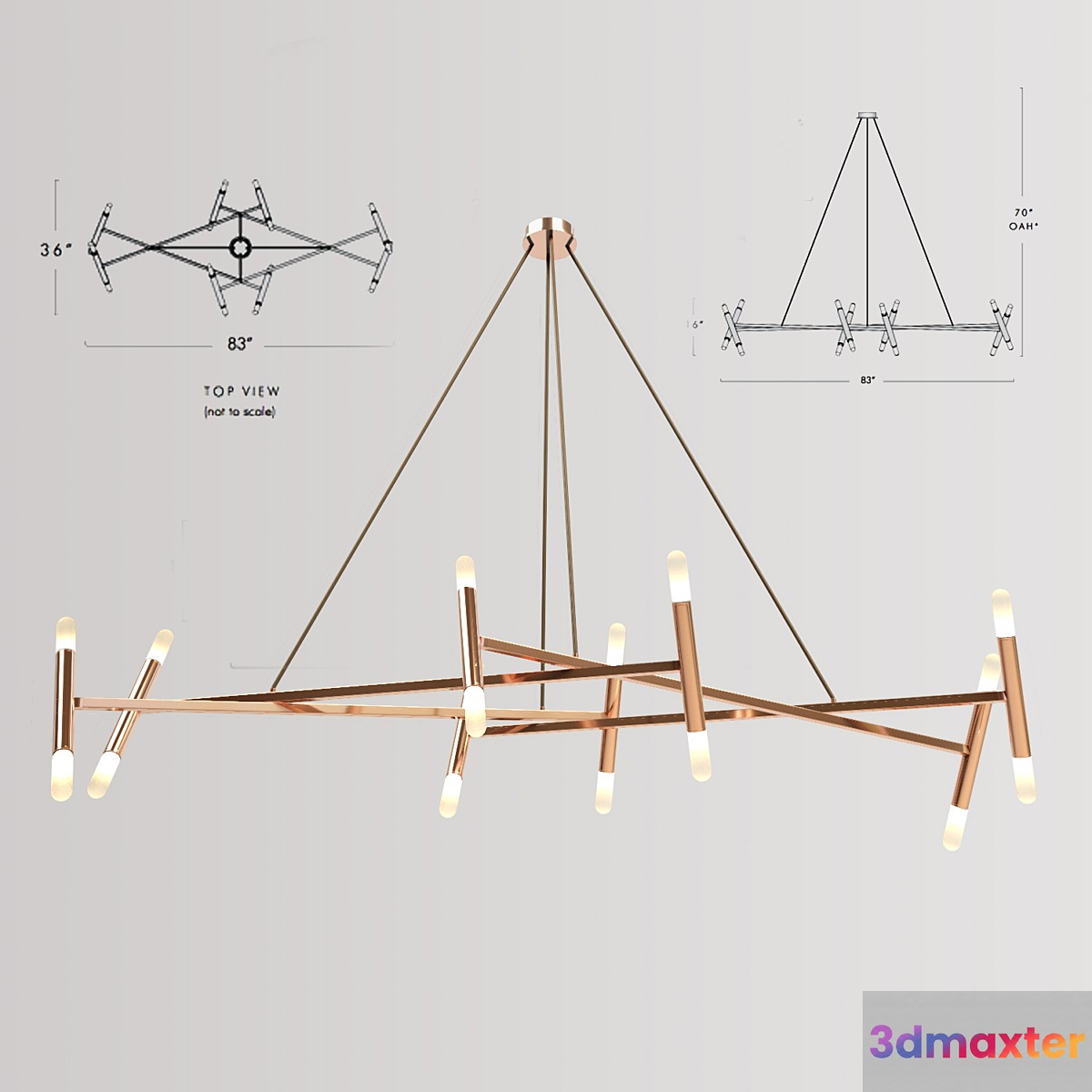 Le Diamant Chandelier 3D Max