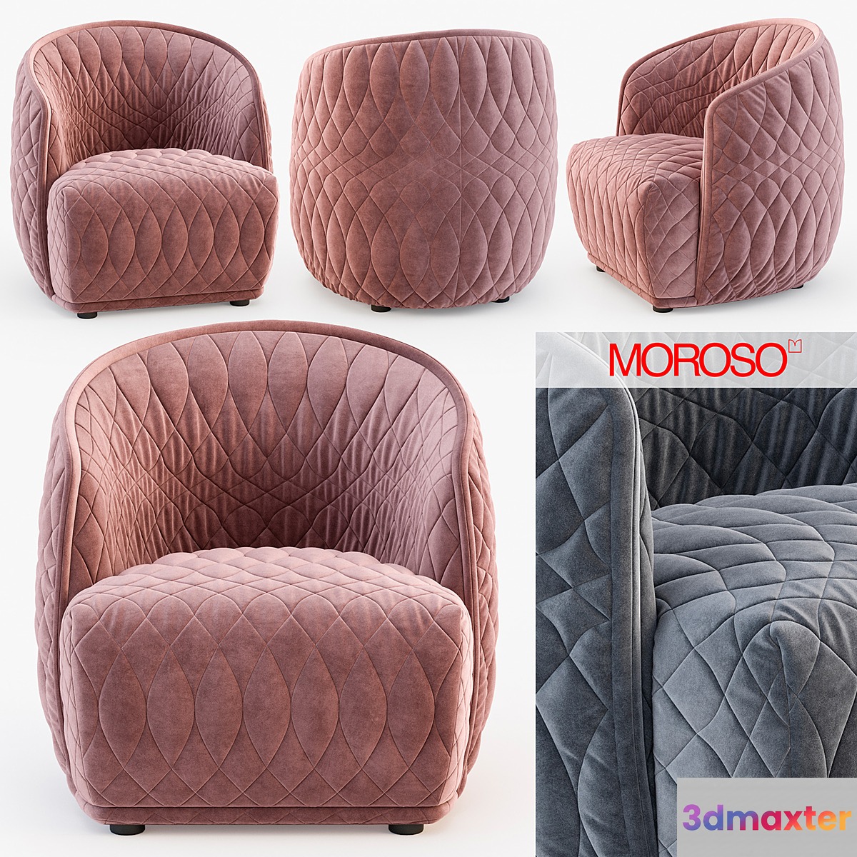 Moroso Redondo small armchair 3D Max