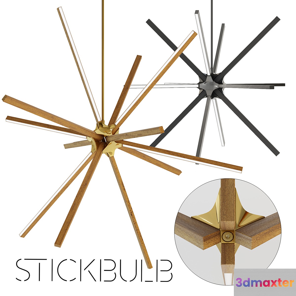 Stickbulb Double Boom 3D Max
