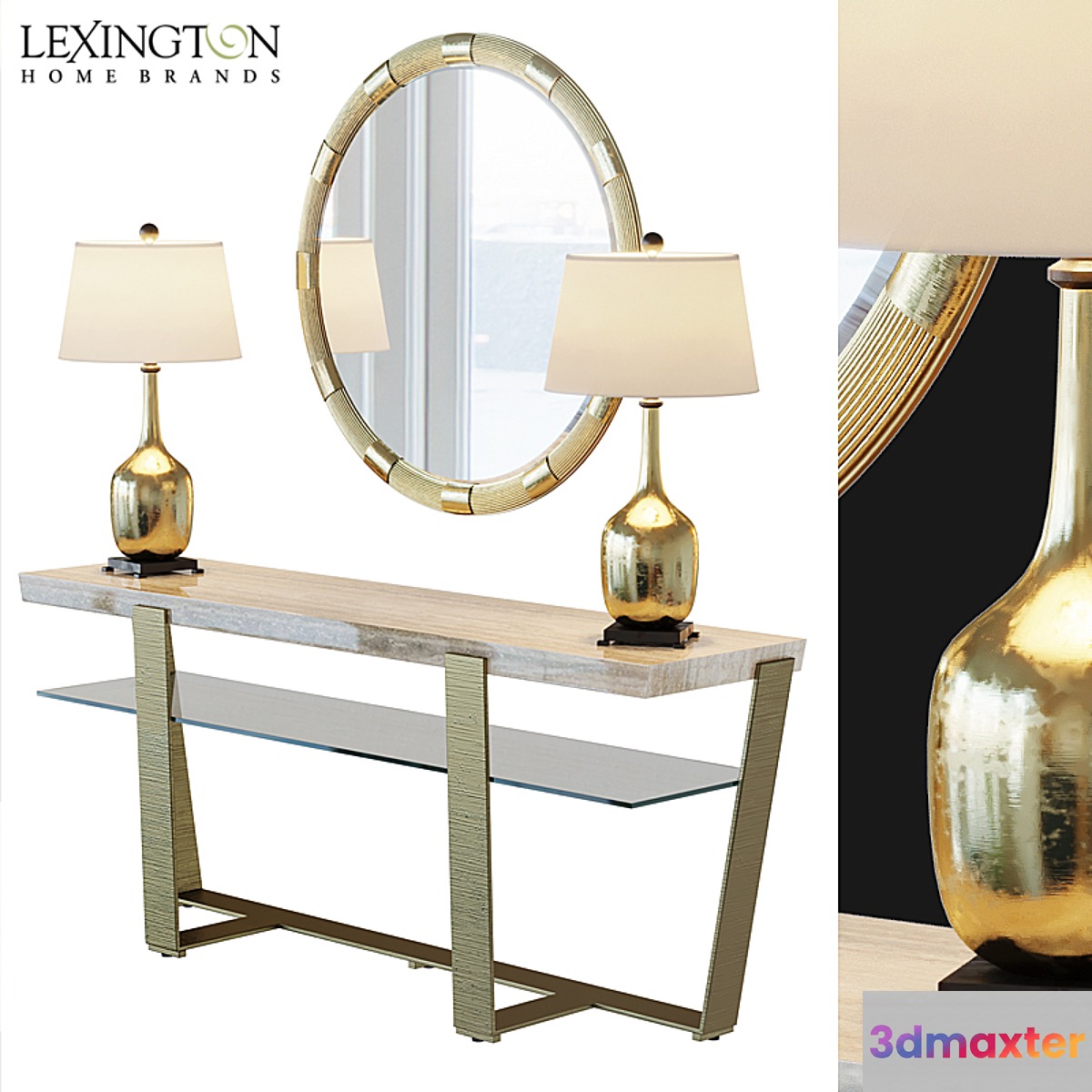 Laurel Canyon Griffith Park Console Table 3D Max