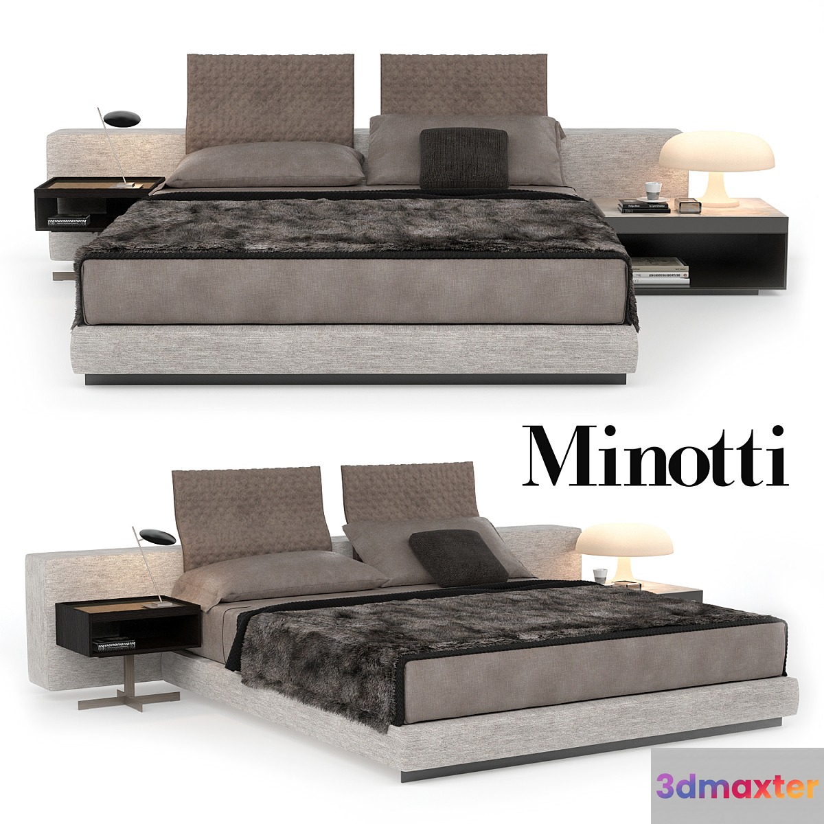 Minotti Bed Yang - No.2 3D Max