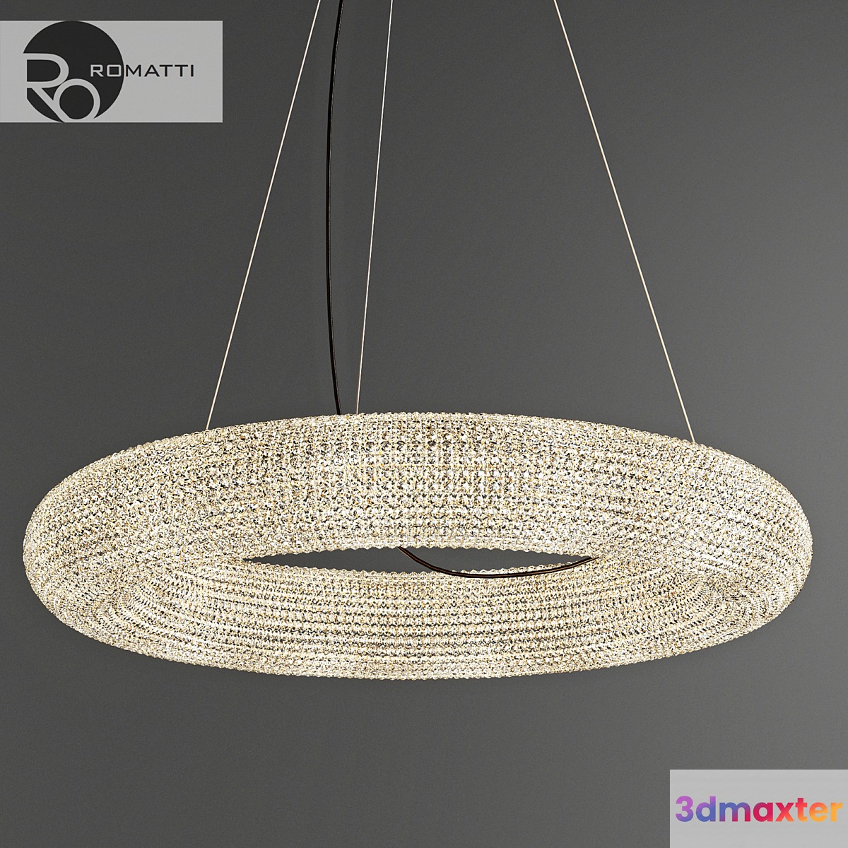 Pendant lamp Romatti Crystal Halo by Restoration Hardware