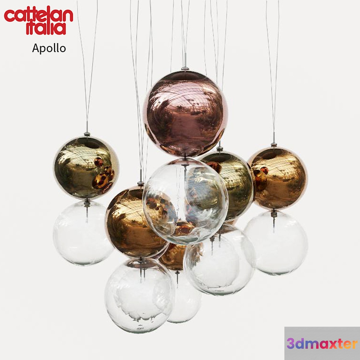 Cattelan Italia Apollo lamp 3D Max