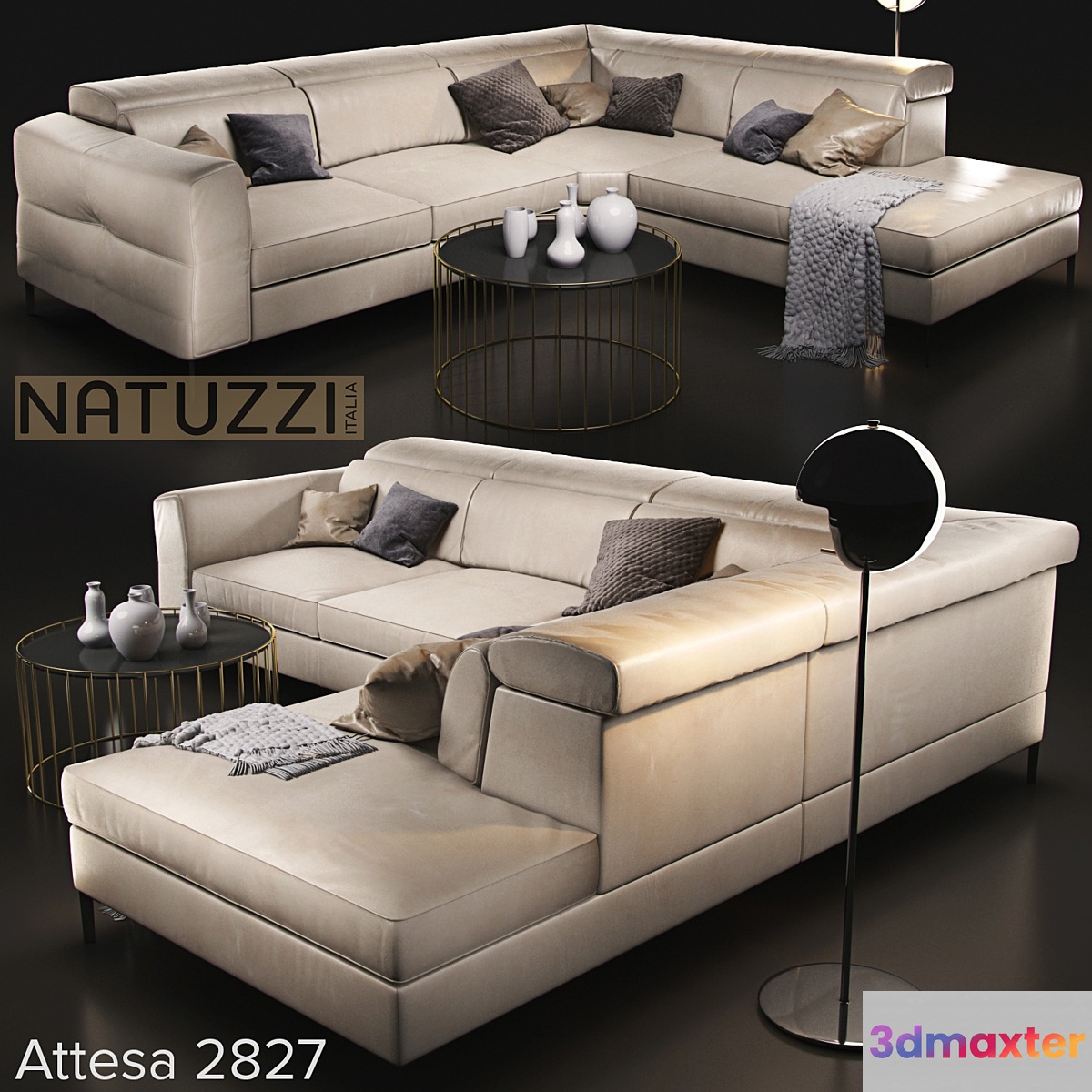 Sofa natuzzi bebop 2900 3D Max