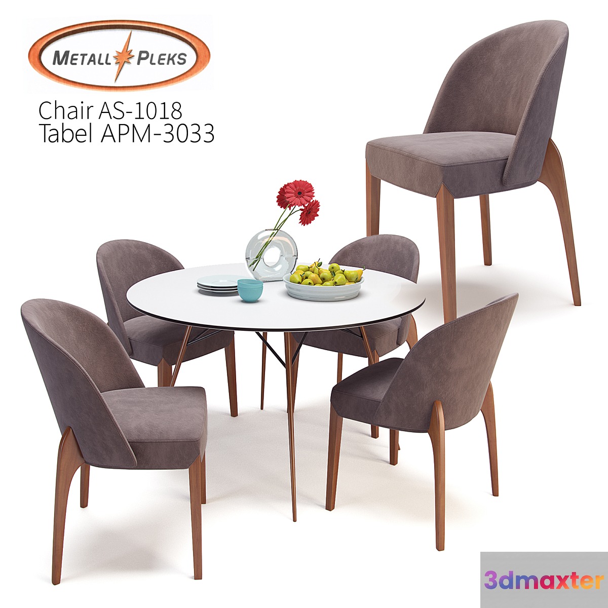 Chair AS-1018 and Table APM-3033 _ Metall Pleks