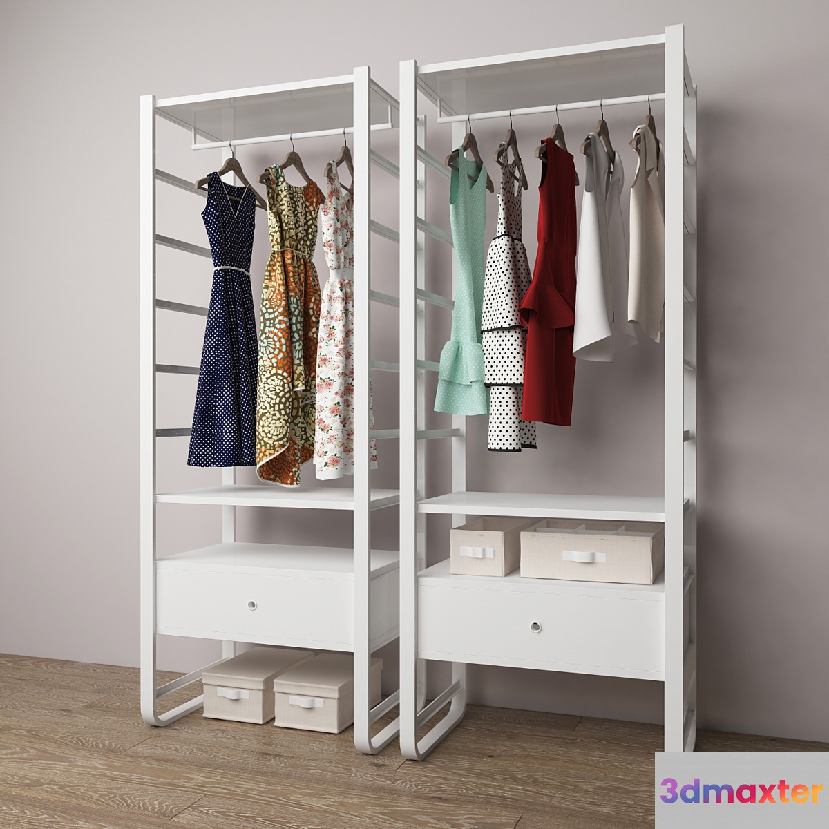 IKEA and women's clothing 3D Max