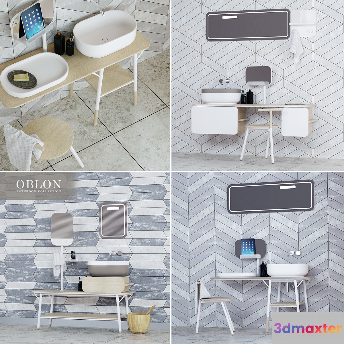 Bathroom furniture Obolon 3D Max