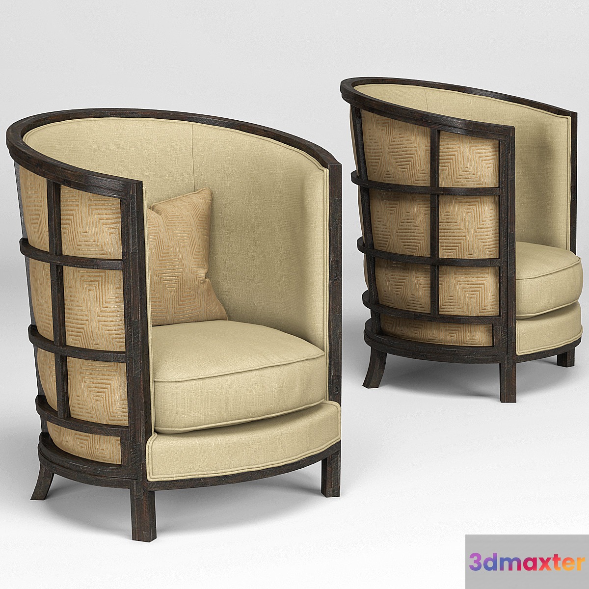 Barrel Chair Kate 3D Max
