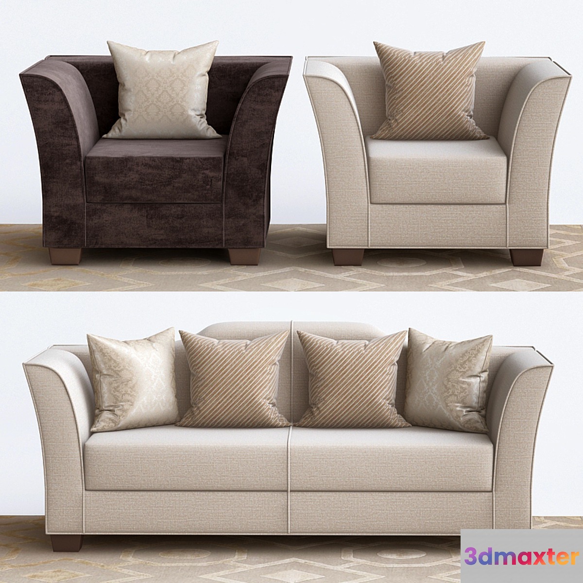 Sofa bed for children Dolfi 3D Max